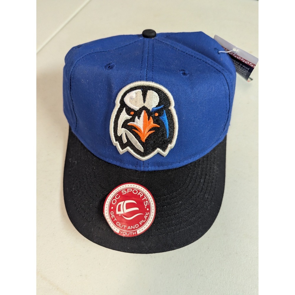 OC Sports Minor League‎ Baseball Youth Cap Blue Black Eagle Patch Adjustable